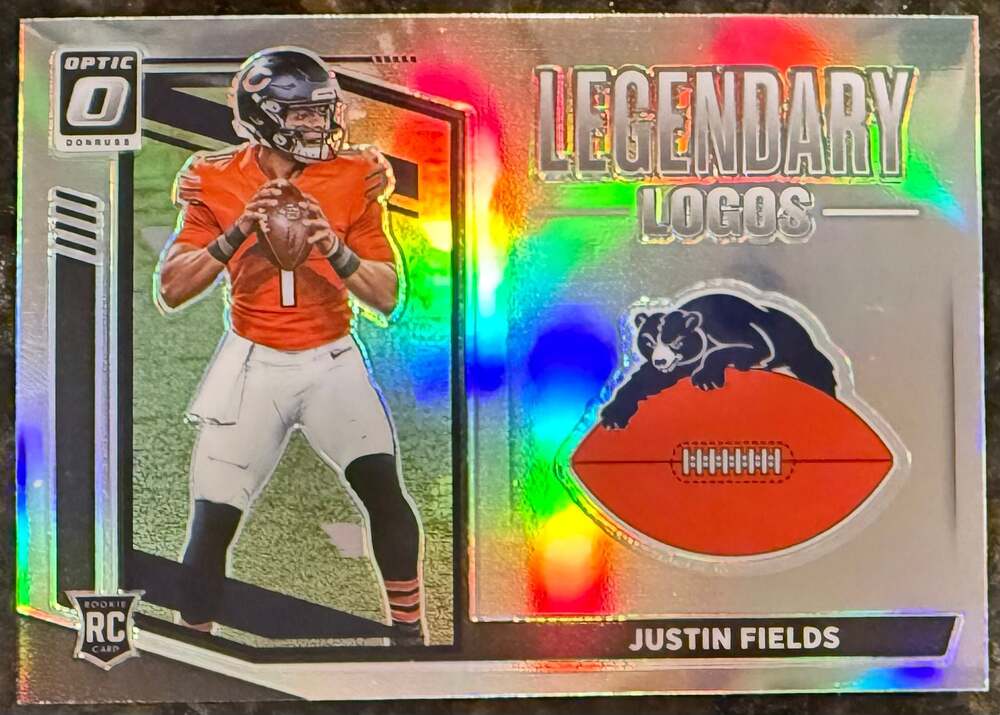 Justin Fields Rookie 2021 Panini Donruss Optic Legendary Logos Silver Prizm LL-2